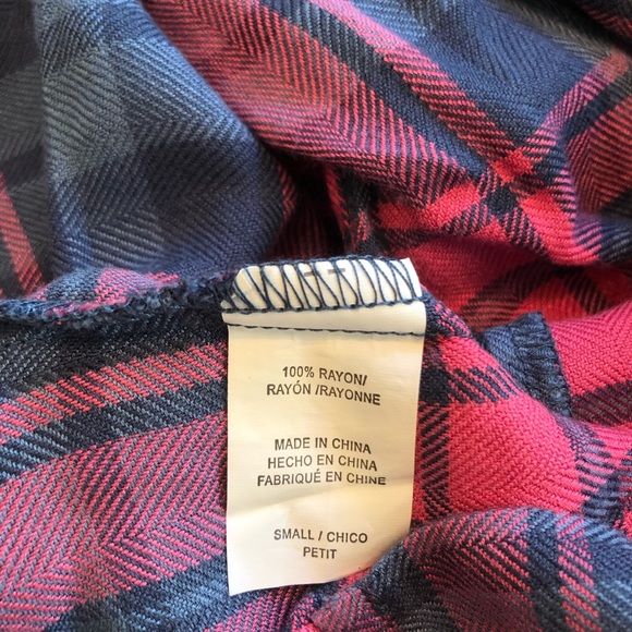 Rails Sleeveless Plaid Button Up Pink and Gray - Picture 5 of 7